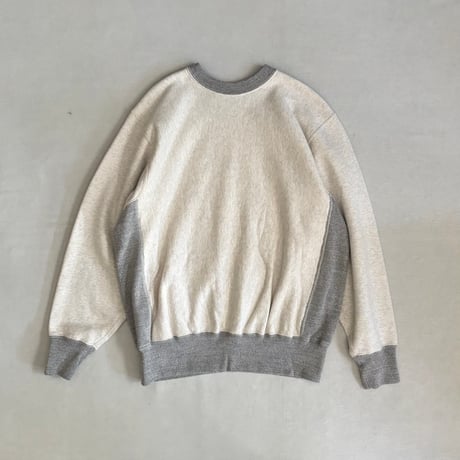 HEAVYWEIGHT CROSS GRAIN SIDE RIB TWOTONE SWEAT SHIRT 03-0030 / orSlow オアスロウ