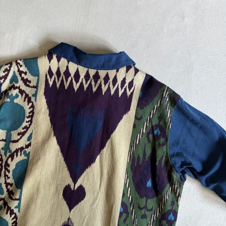 ANOR PRIPELA x CORD COMBI OPEN COLLAR SHIRTS BS387-21 / Bohemians ボヘミアンズ