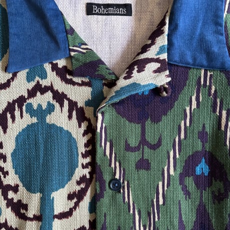 ANOR PRIPELA x CORD COMBI OPEN COLLAR SHIRTS BS387-21 / Bohemians ボヘミアンズ