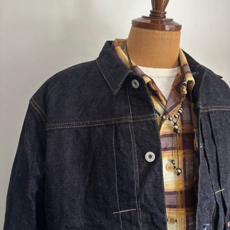Raw denim work jacket H-JK059 / H.UNIT エイチユニット