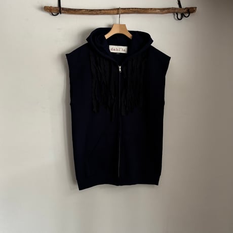 REMAKE HOOD ZIP VEST HD-141 / dahl’ia ダリア