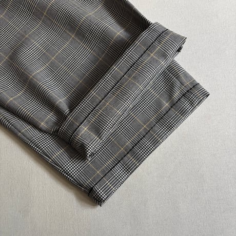 ウールチェック ギャザーパンツ 262-3419 / homspun ホームスパン