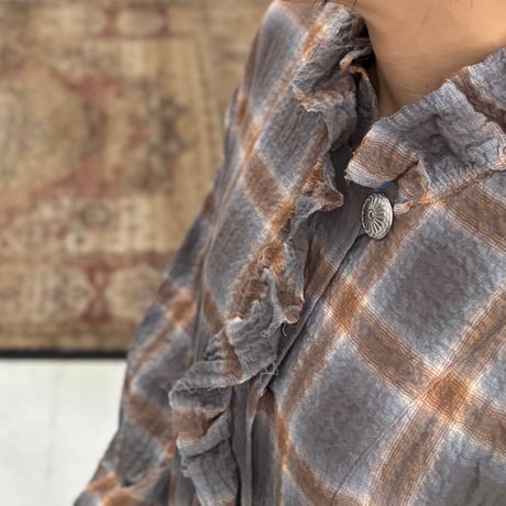 CHECK FRLL L/S ONE-PIECE DOP-236HB / dahl’ia ダリア