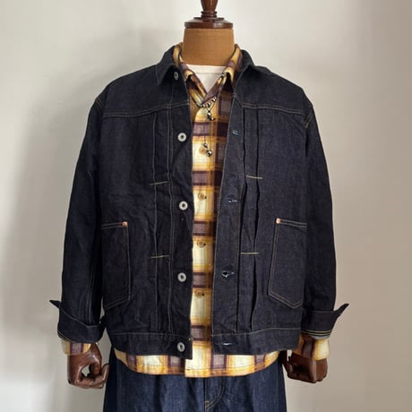 Raw denim work jacket H-JK059 / H.UNIT エイチユニット