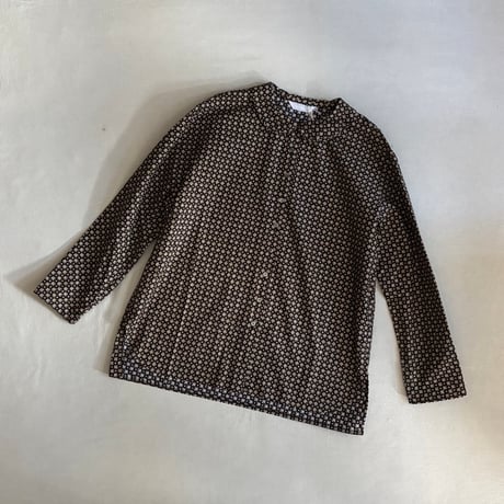 小花プリントフラットカラーブラウス 262-5758 / homspun ホームスパン