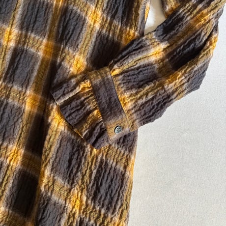 CHECK FRLL L/S ONE-PIECE DOP-236HB / dahl’ia ダリア