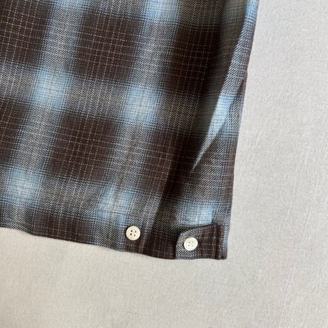Indigo check shirt H-SH068 / H.UNIT エイチユニット