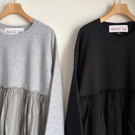 REMAKE SWEAT STRIPE LONG SLEEVES HD-126ET / dahl’ia ダリア