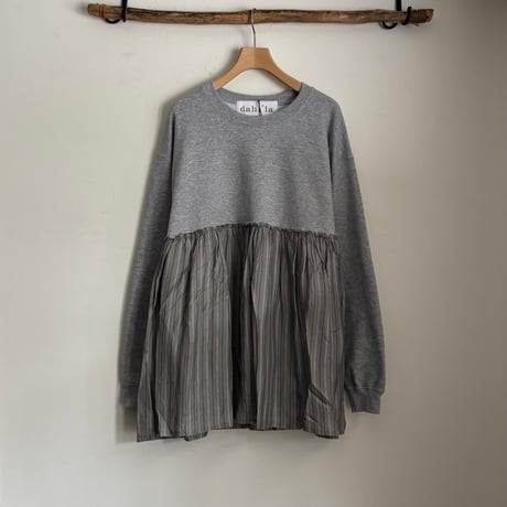 REMAKE SWEAT STRIPE LONG SLEEVES HD-126ET / dahl’ia ダリア