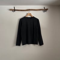 30/1天竺 長袖プルオーバー(TOPダークチャコールグレー) 262-6616CH / homspun ホームスパン