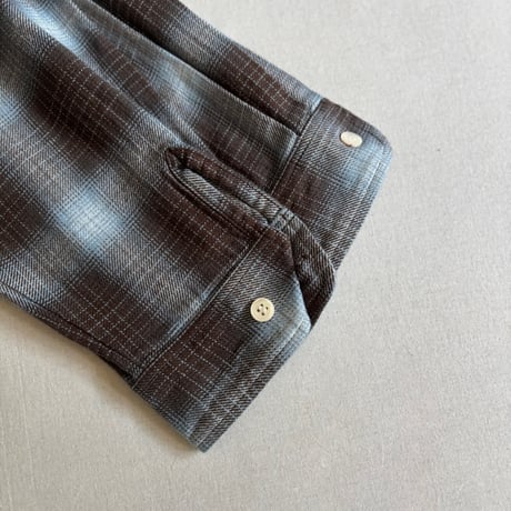 Indigo check shirt H-SH068 / H.UNIT エイチユニット