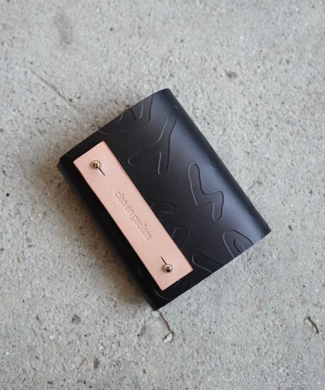 mini wallet➖SHAPES black ✖︎ natural ➖