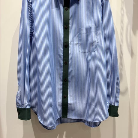 TROPOPAUSE（トロポポーズ） Stripe Cleric Shirt（ストライプクレリックシャツ/No.109）