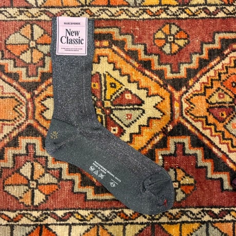 MARCOMONDE-New Classic（マルコモンド-ニュークラシック） Ladies glitter ribbed socks 20（レディースグリッターソックス20）