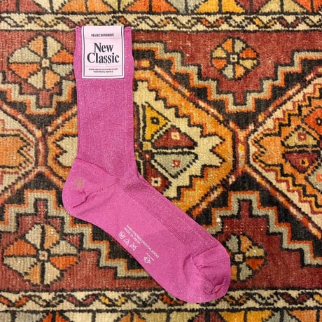 MARCOMONDE-New Classic（マルコモンド-ニュークラシック） Ladies glitter ribbed socks 20（レディースグリッターソックス20）