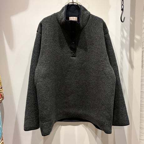 根津洋品店 NEZU YOHIN TEN (ネズヨウヒンテン)  RELAXING KNIT P/O（200815） / スナップニットTシャツ