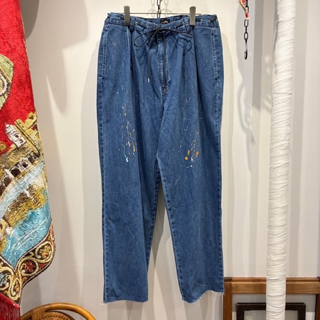 KOUHEI TERRAI （コウヘイテライ） Used Remake Code Blue Denim Trousers -DOCKERS （ユーズドリメイクコードブルーデニムトラウザーズ）