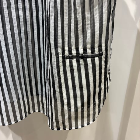 迷迭香（マンネンロウ） Nylon Mesh Stripe Shirt（ナイロンメッシュストライプシャツ/MSH-4A）