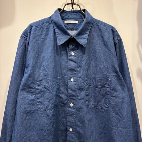 CATTA（カッタ） REGULAR COLLAR W POCKET SHIRT-DENIM（レギュラーカラーダブルポケットシャツ-デニム ）