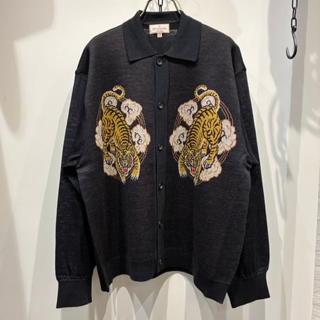根津洋品店 NEZU YOHIN TEN (ネズヨウヒンテン)  KNIT JACQURD SHIRTS（200814) / スーベニールJQニットシャツ