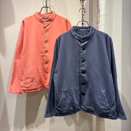 TIGRE BROCANTE （ティグルブロカンテ） Vintage Fleece Stand Stallman Cardigan（ヴィンテージ裏毛スタンドストールマンカーディガン）