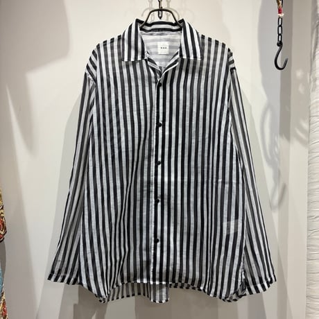 迷迭香（マンネンロウ） Nylon Mesh Stripe Shirt（ナイロンメッシュストライプシャツ/MSH-4A）