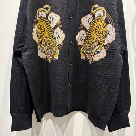 根津洋品店 NEZU YOHIN TEN (ネズヨウヒンテン)  KNIT JACQURD SHIRTS（200814) / スーベニールJQニットシャツ