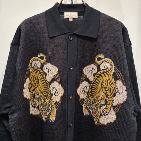 根津洋品店 NEZU YOHIN TEN (ネズヨウヒンテン)  KNIT JACQURD SHIRTS（200814) / スーベニールJQニットシャツ