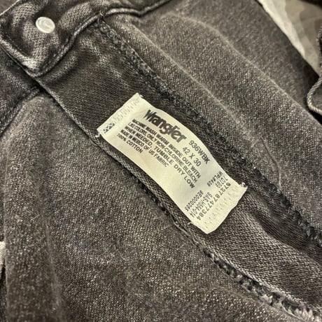 KOUHEI TERRAI （コウヘイテライ） Used Remake Code Black Denim Pants-Wrangler （ユーズドリメイクコードブラックデニムパンツ）