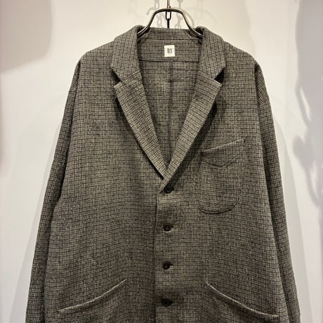 結-yui-(ゆい） C/W FULLING PIN STRIPE EASY JACKETS（コットンウールフルリングピンストライプイージージャケット）(YEJ-003)