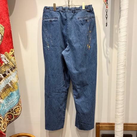 KOUHEI TERRAI （コウヘイテライ） Used Remake Code Blue Denim Trousers -DOCKERS （ユーズドリメイクコードブルーデニムトラウザーズ）