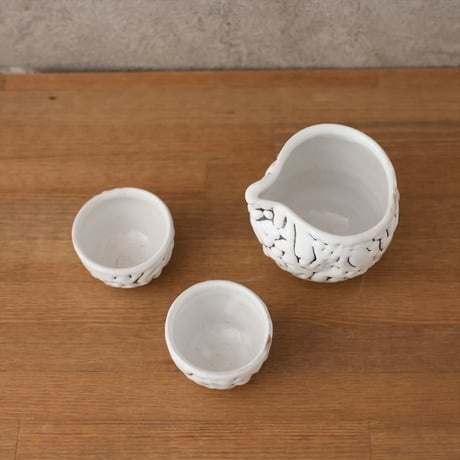 かいらぎ釉　片口酒器セット