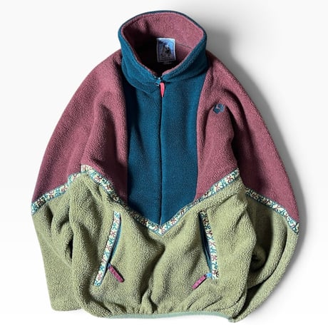 1990's Jack Wolfskin Size M Fleece Half Zip Tops