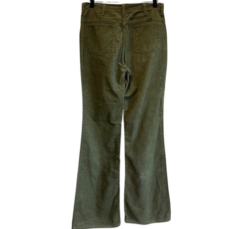 1970's WRANGLER TALON ZIPPER CORDUROY PANTS