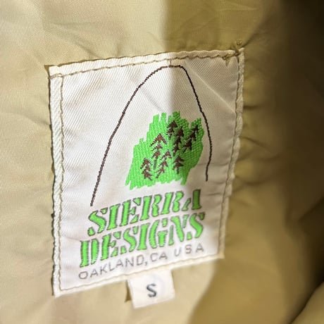1970's Sierra Designs Size S Down Vest Navy