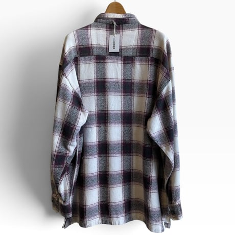 1990's RHINOCERO Size L Check Nel Shirts Purple