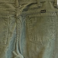 1970's WRANGLER TALON ZIPPER CORDUROY PANTS