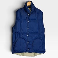 1970's Sierra Designs Size S Down Vest Navy