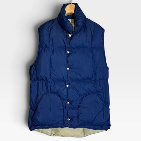 1970's Sierra Designs Size S Down Vest Navy