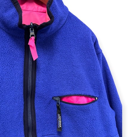 1990年製 Patagonia Glissade Pullover (M) Pink/Blue USA製