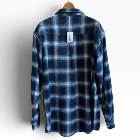 00's Field&Stream Size L Heavy Nel Shirts Blue