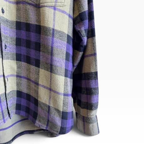 1990's Levi's Heavy Nel Shirts Size M Purple made in portugal