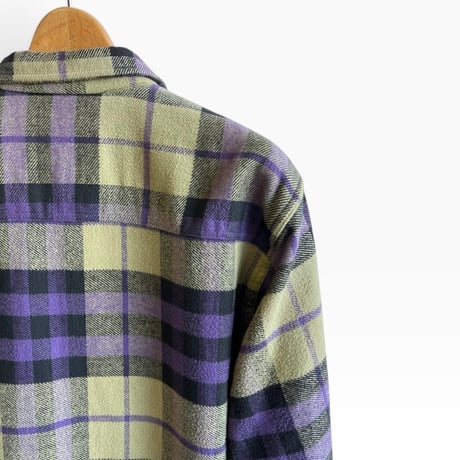 1990's Levi's Heavy Nel Shirts Size M Purple made in portugal
