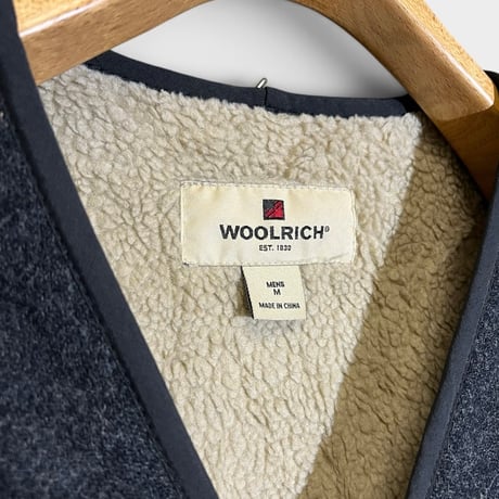 2000's Woolrich Size M Wool Boa Liner Vest charcoal grey