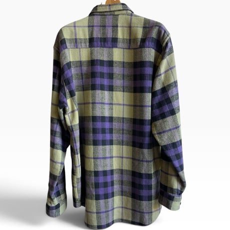 1990's Levi's Heavy Nel Shirts Size M Purple made in portugal