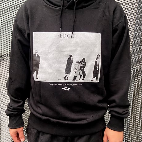 To-y 40th anniv.『EDGE』Pocketless Hoodie
