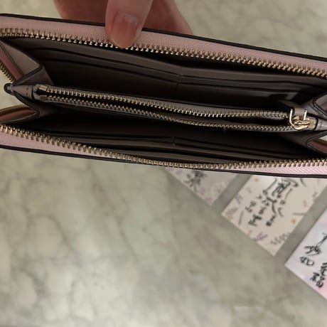 蓄財錢包　pink〔新古品〕