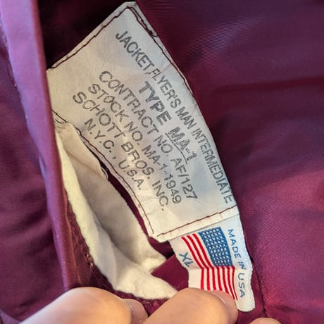 SCHOTT MA-1 made in usa