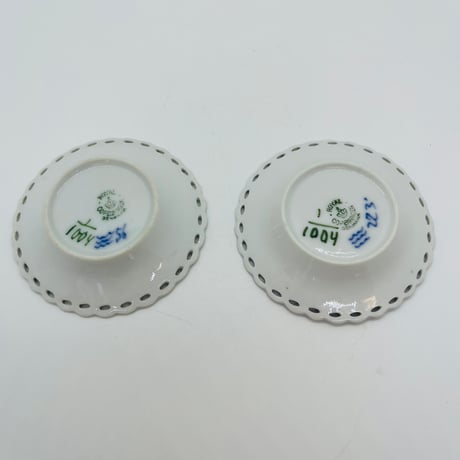《Royal Copenhagen》  ブルーフルーテッド　ミニプレート / バターディッシュ-A