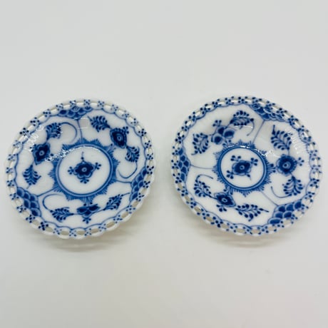 《Royal Copenhagen》  ブルーフルーテッド　ミニプレート / バターディッシュ-A